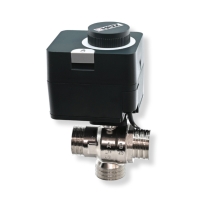 3 járatú váltószelep meghajtó motorral, és külső menettel 